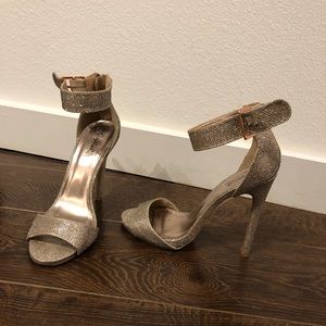 Silver formal heels